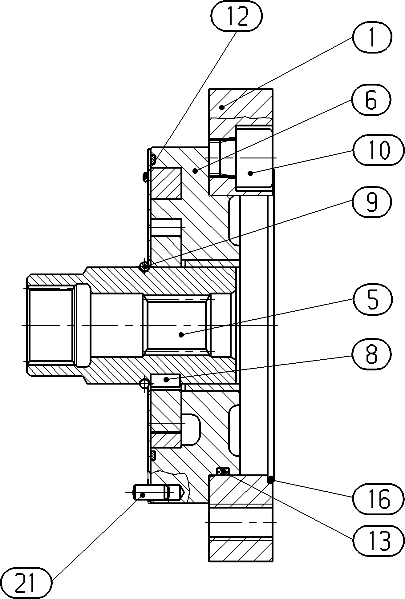 INTERNAL GEAR PUMP — Drawing