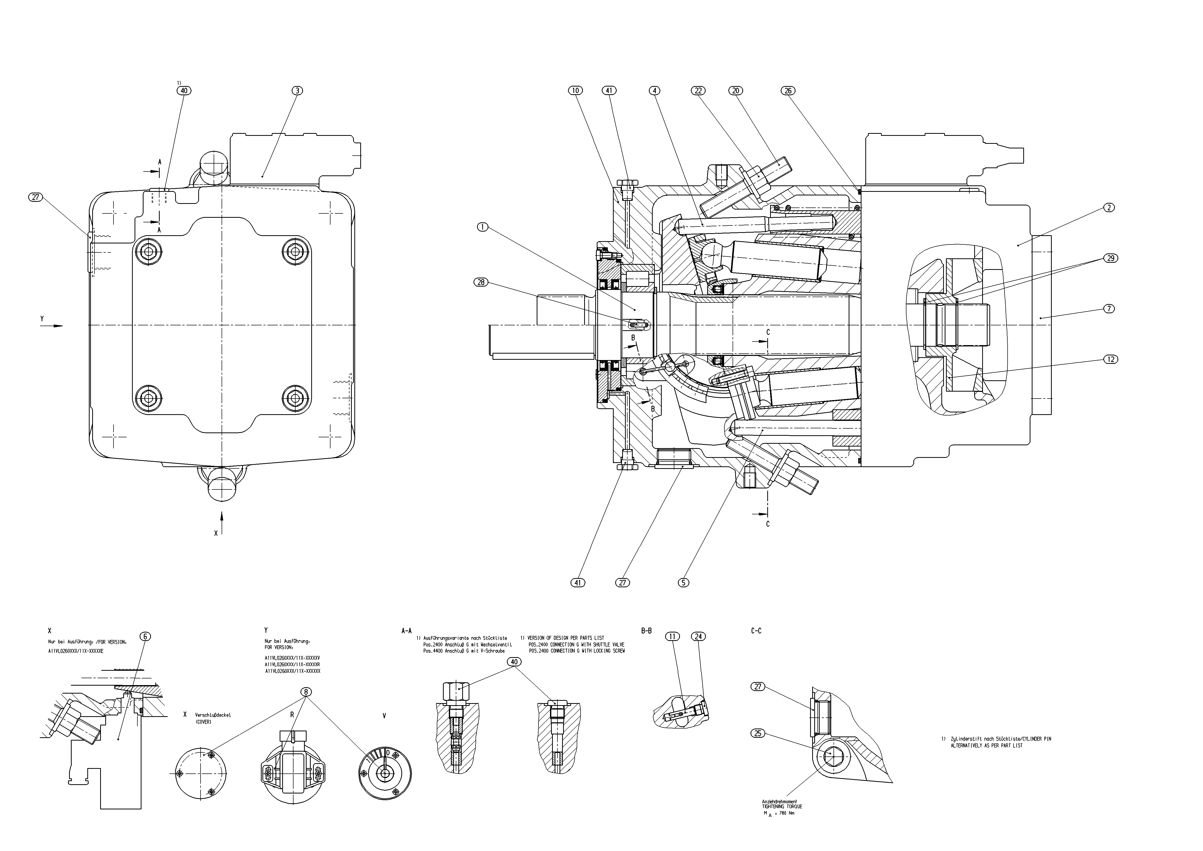 AA11VLO260DR/11L-NSDXXK07-S — Drawing