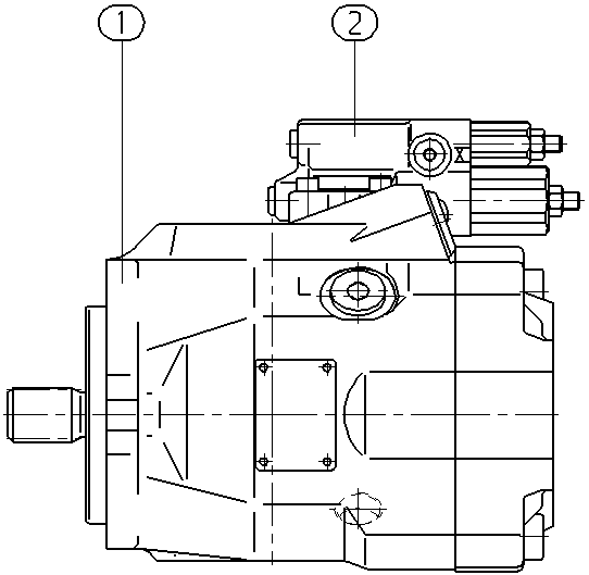 AXIAL-PISTON PUMP — Drawing