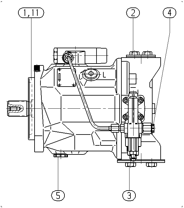 AL A10V O 74 DFLR/31R-VSC42N00 -S1491 — Drawing