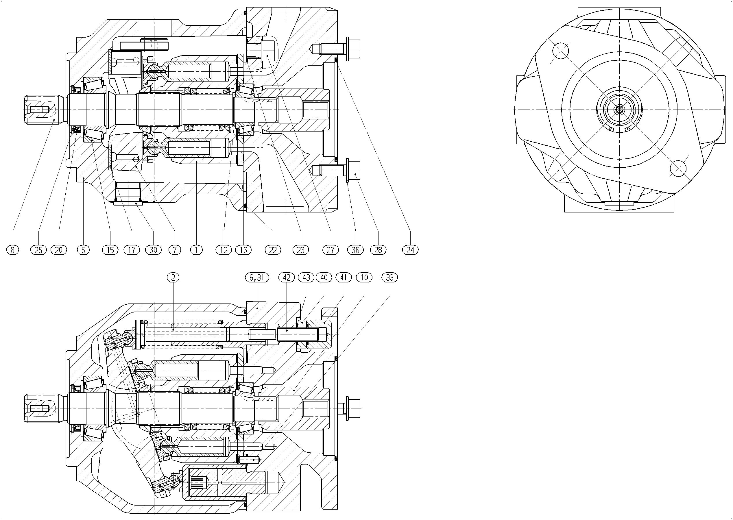 G A10V O 45 OV /31R-VSC12K01 LR -SO239 — Drawing