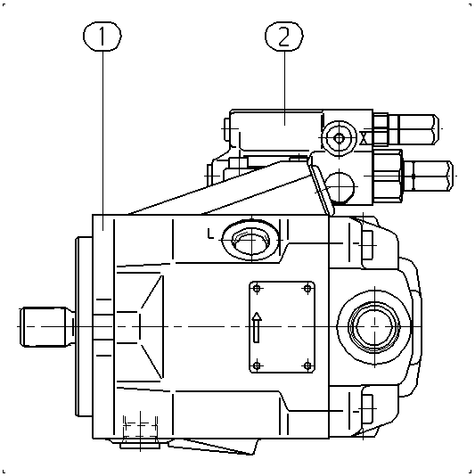AL A10V O 28 DFR1/52L-VSC73N00 — Drawing