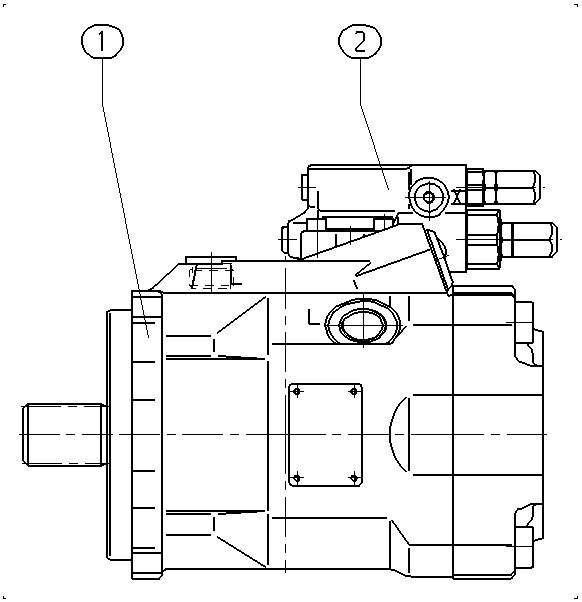 A A10V O 60 DFR /52L-VSD11N00 — Drawing