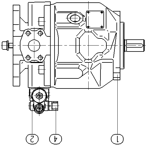 A A10VSO 45 DRG /31L-VPA12K01 — Drawing