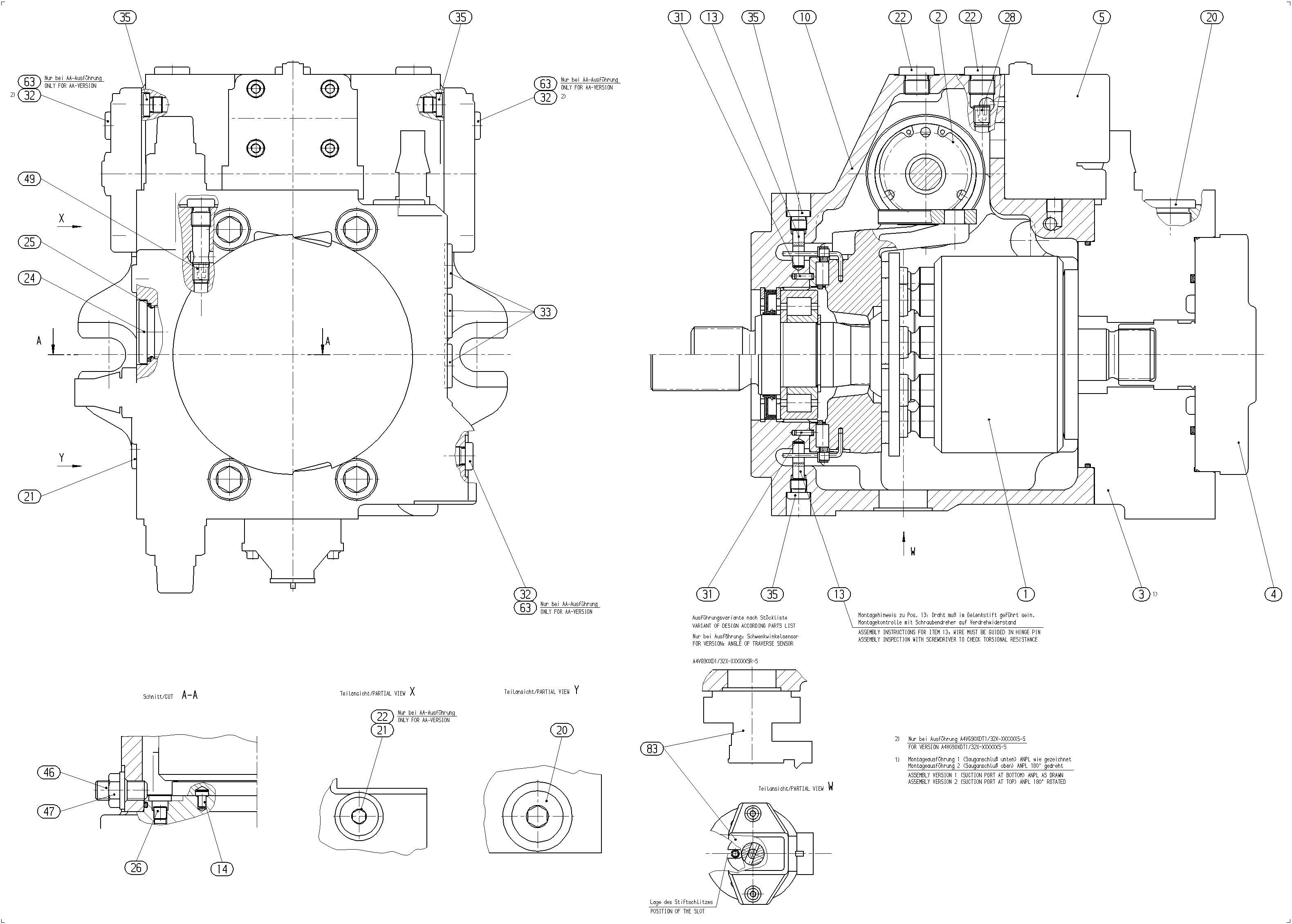 A4VG105EP3D1/32R-NXF02F071SRP-S — Drawing