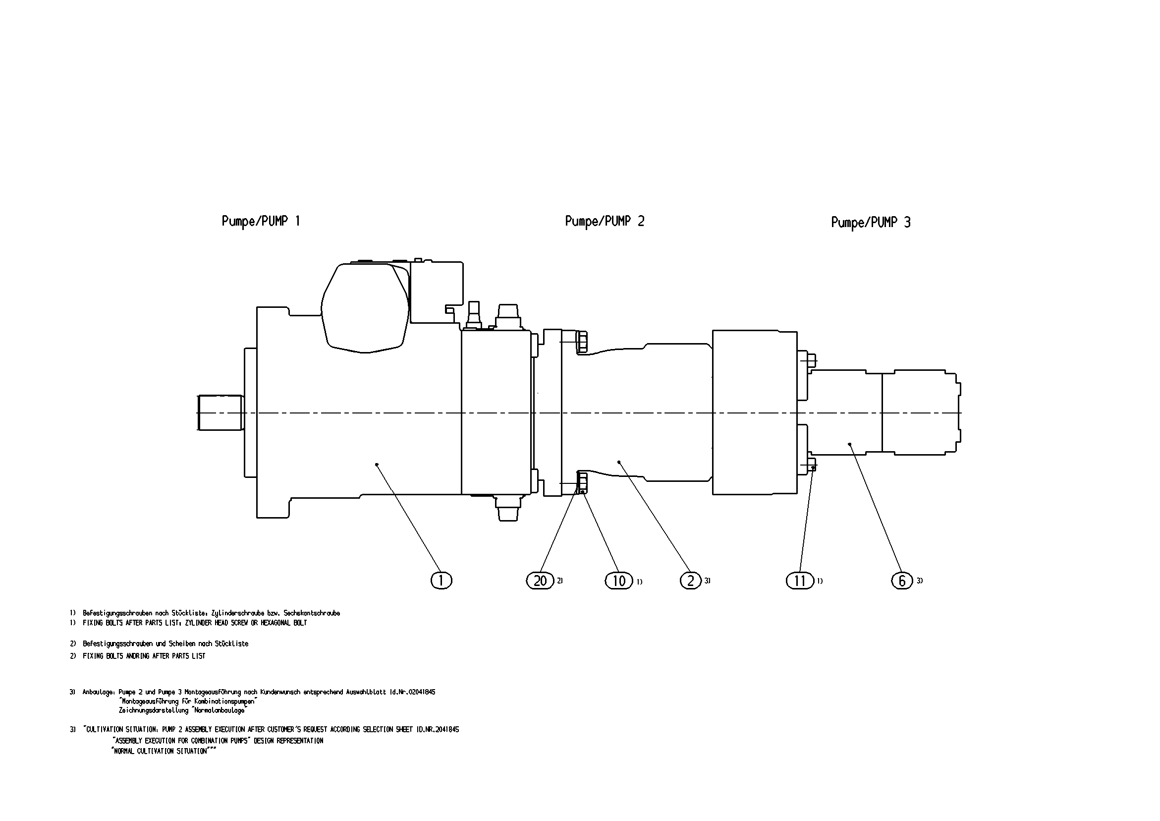 AA4VG180EP3/32+A10VO85EP1/53-SK — Drawing