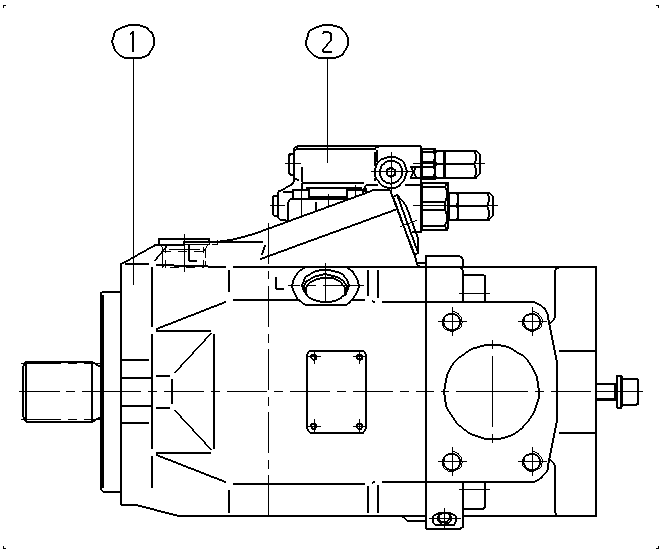 A A10V O 85 DFR1/52R-VSC62K01 -S1753 — Drawing