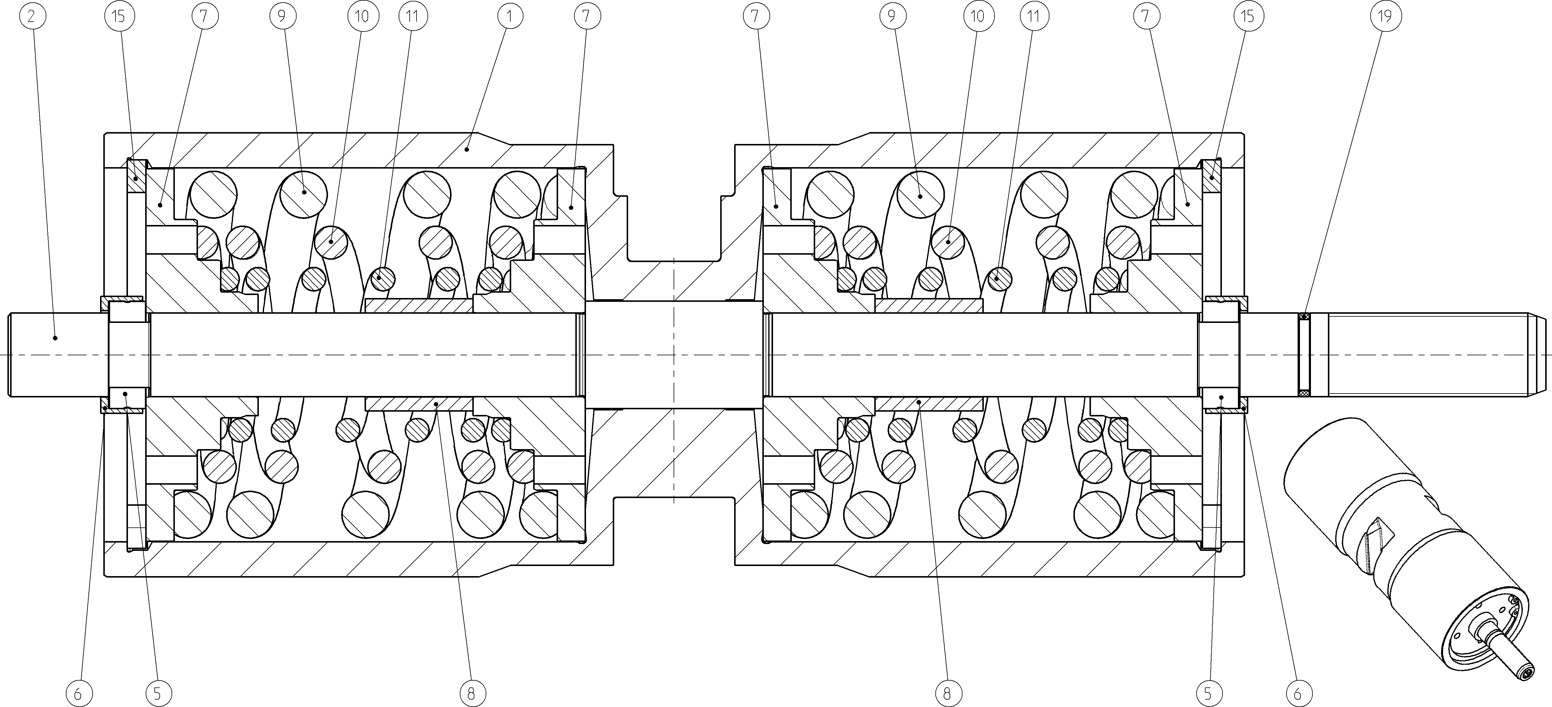 POSITIONING PISTON — Drawing