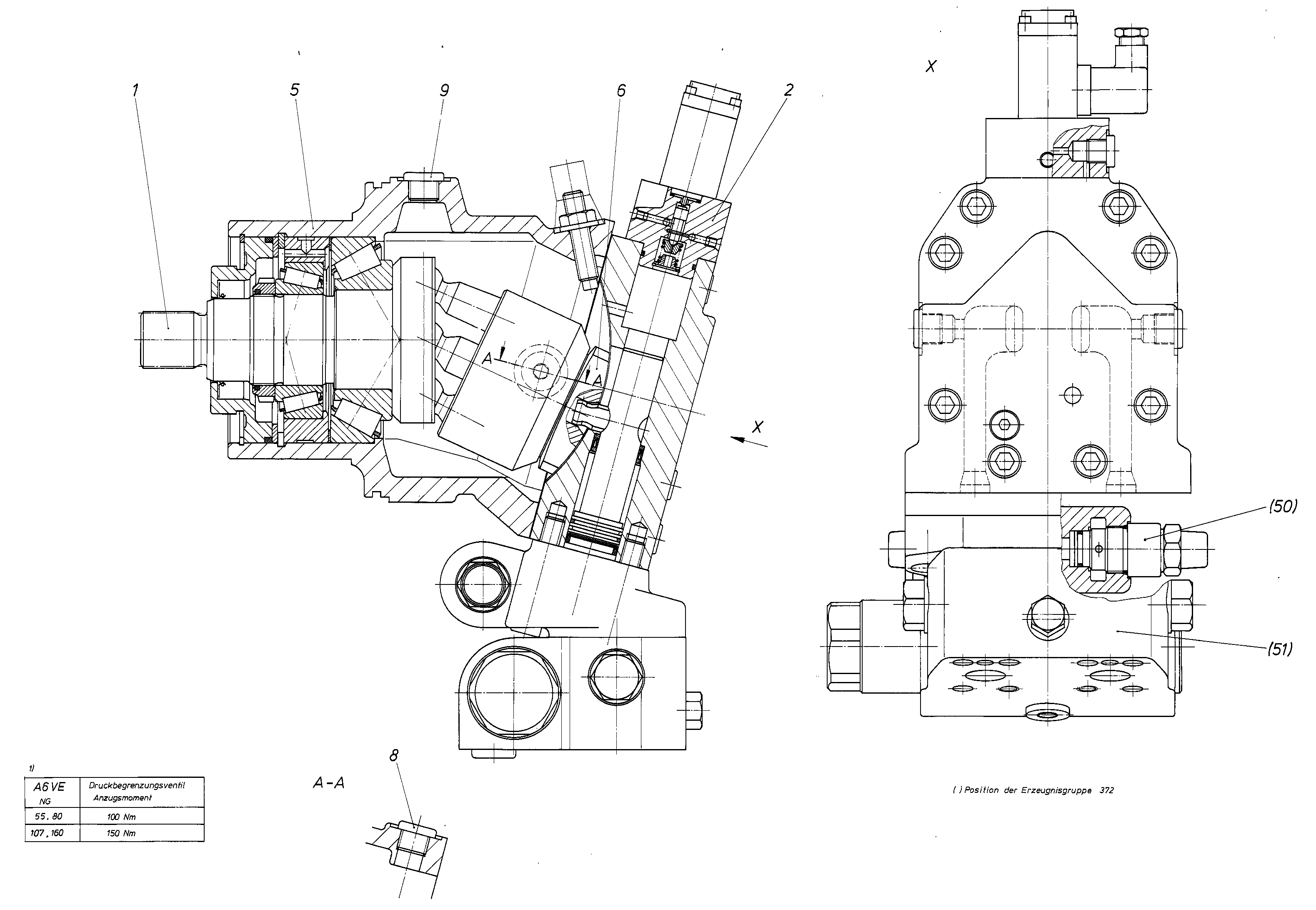 A6VE160EZ2/61W-PZL180B-S — Drawing