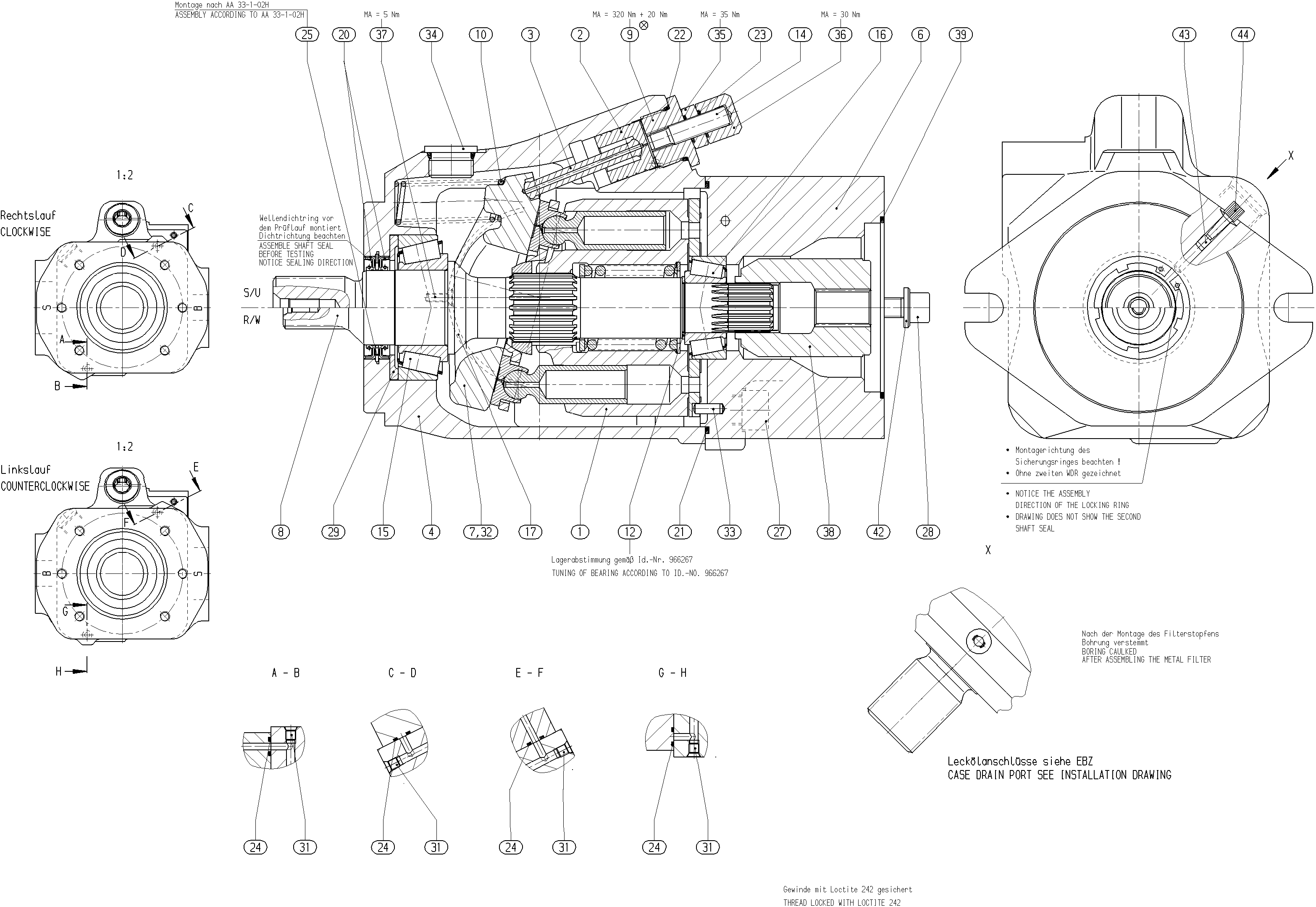 G A10V O 85 OV /52R-VSC12K68 -S2413 — Drawing