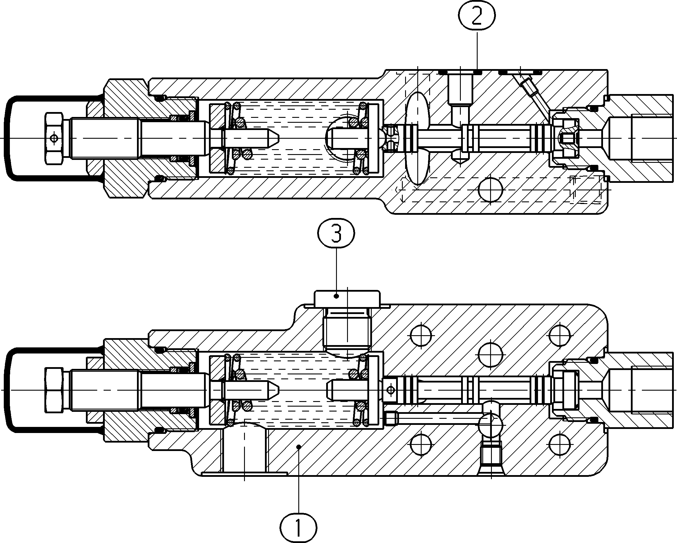 STEUERV. A4VS DRG/Y F.HD/30 P DRUCKABBAU — Drawing