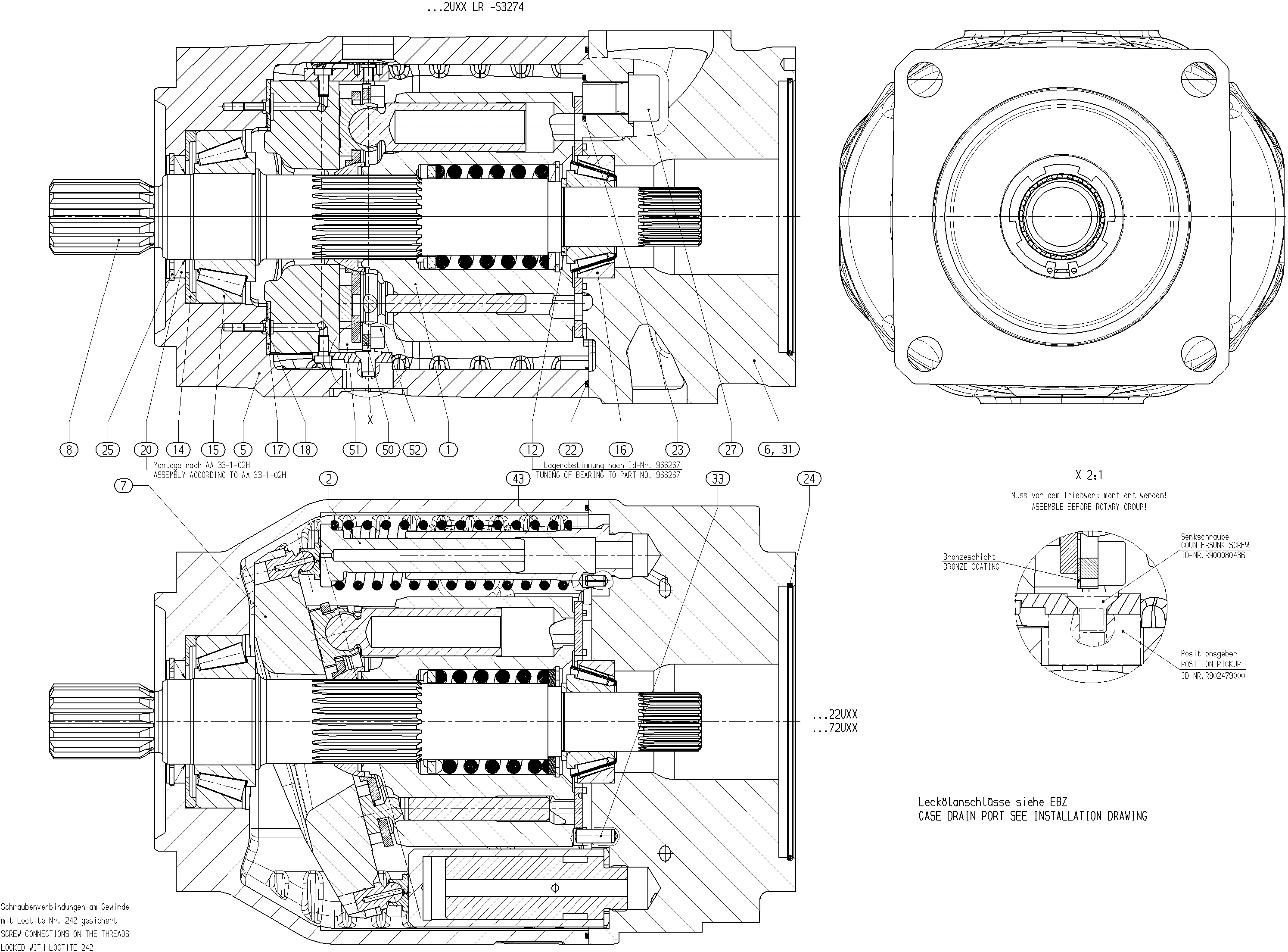G A10V O180 OV /32R-VSD12N00 -S2662 — Drawing