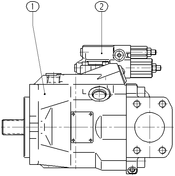 A A10V O 60 DFR /52R-VRC12N00 — Drawing