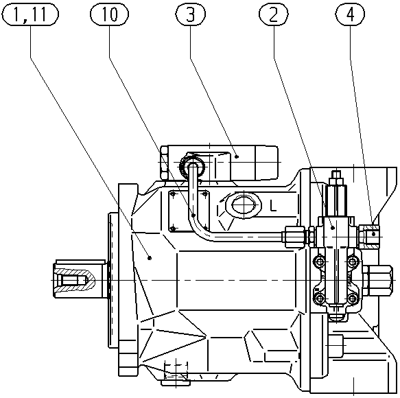 A A10VSO 71 DFLR/31R-VPA12N00 -S2036 — Drawing