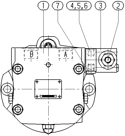 A A10V E 45 HZ6 /52W1-VRF66N007 -S2569 — Drawing