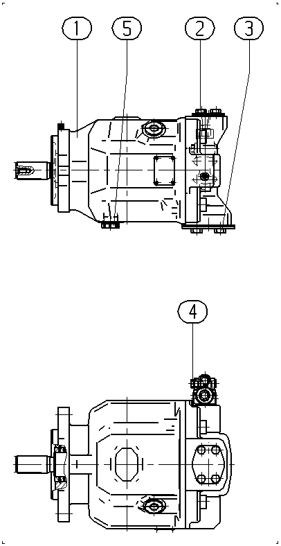 AP A10V O110 DRG /31L-VUC42N00 -S1985 — Drawing