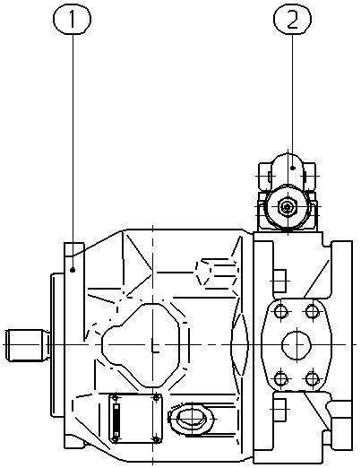 A A10V O 28 DR /31L-PSC62K01 -S1743 — Drawing