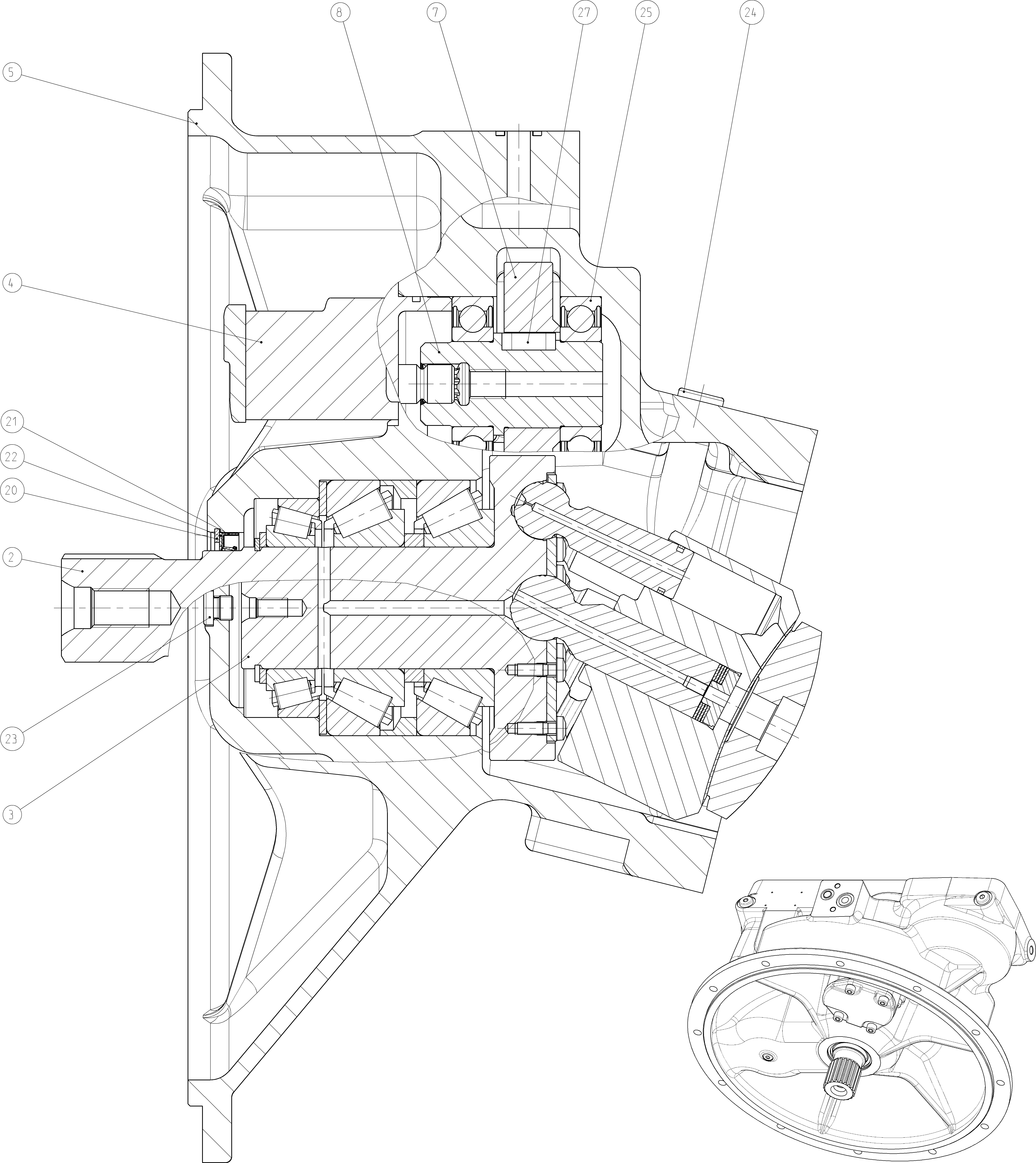 AXIAL-PISTON PUMP — Drawing