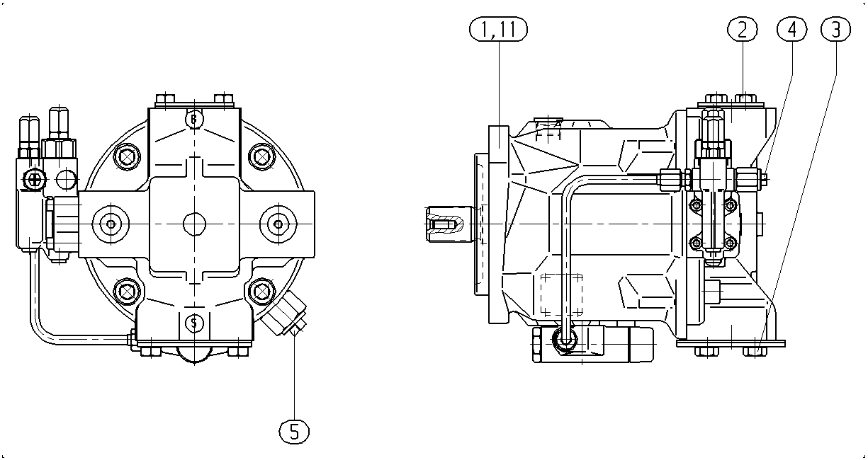 AL A10V O 71 DFLR/31R-PSC42N00 -S1151 — Drawing