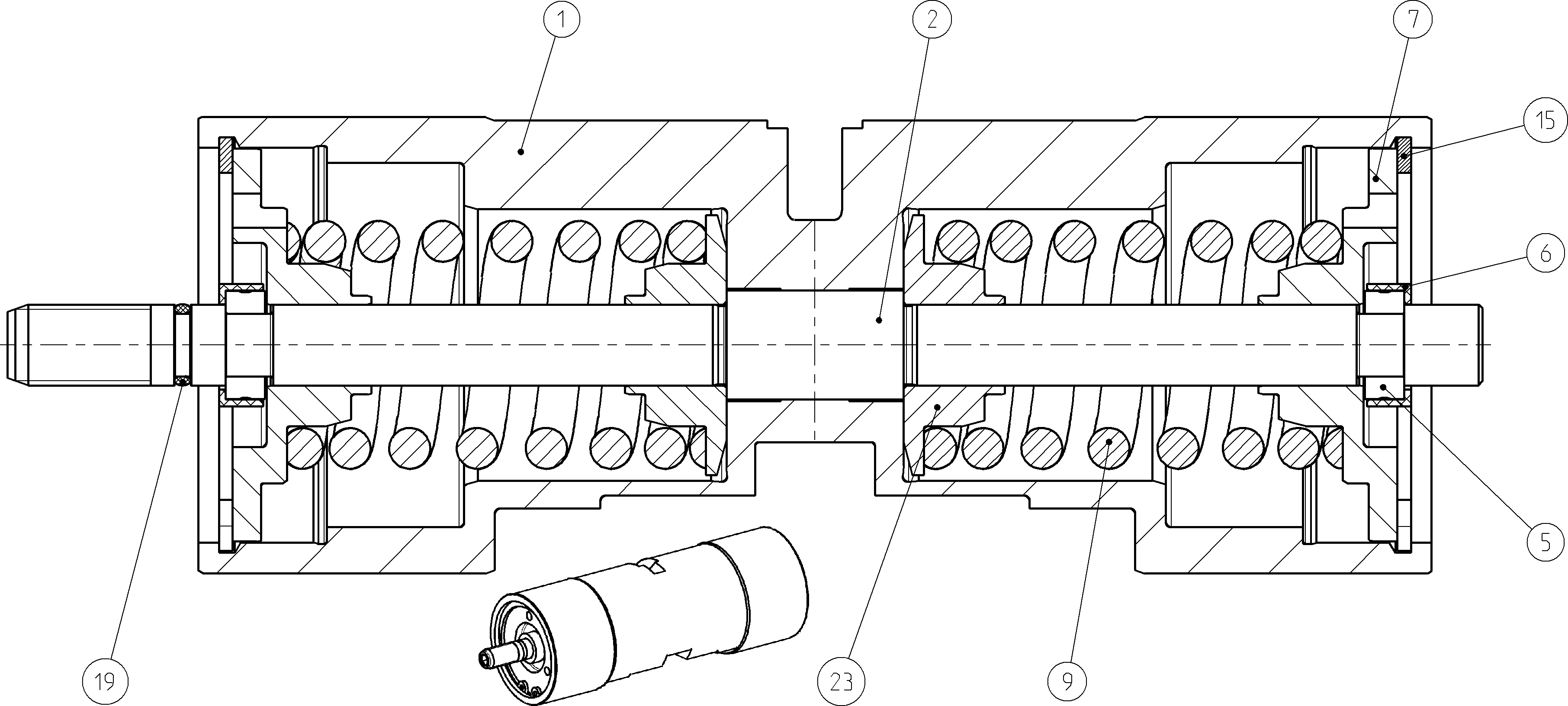 POSITIONING PISTON — Drawing