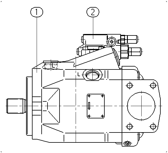 A A10V O 85 DFR1/52R-PUC12N00 -S1262 — Drawing