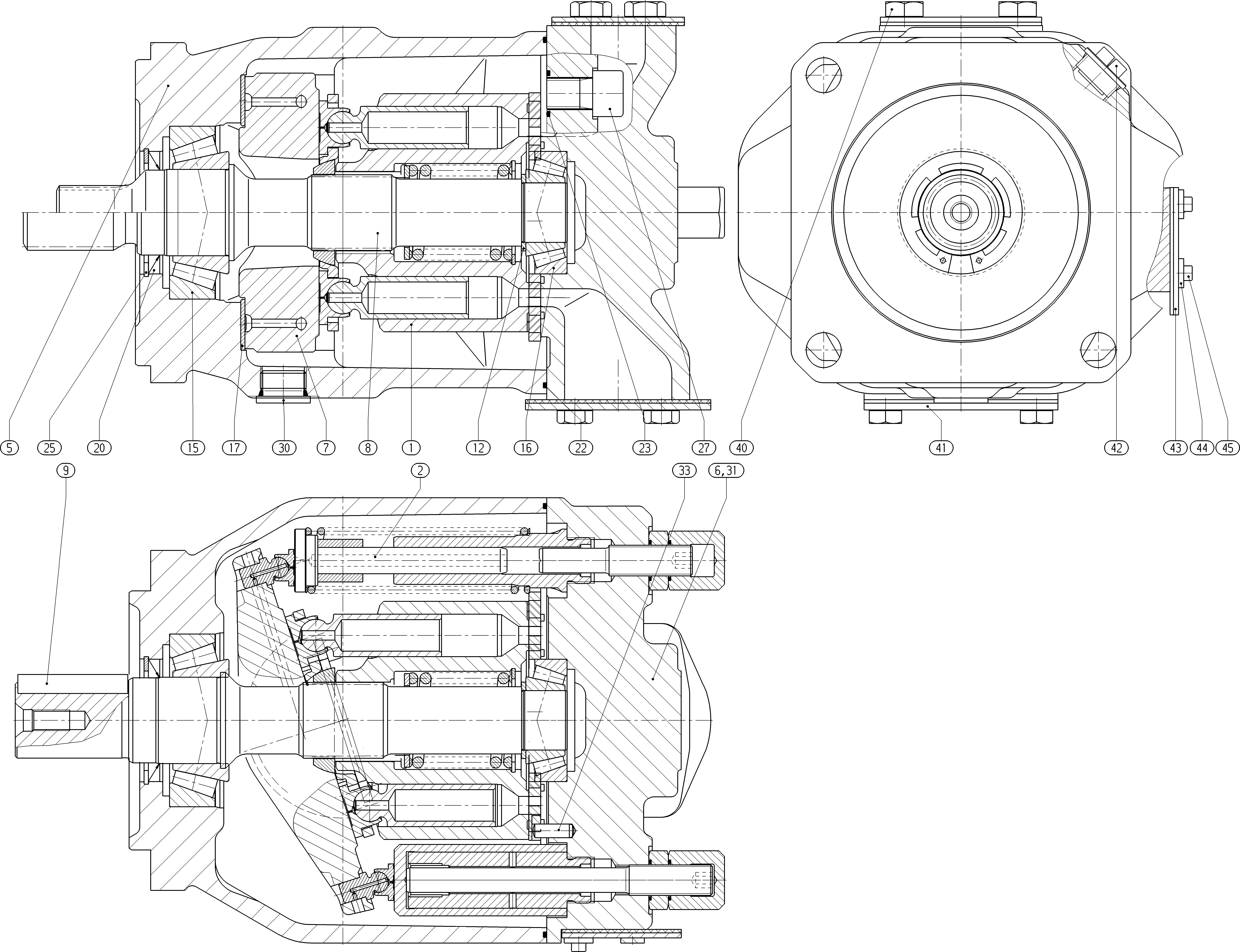 A A10VSO140 OV /31R-VPB12N00 -S2432 — Drawing