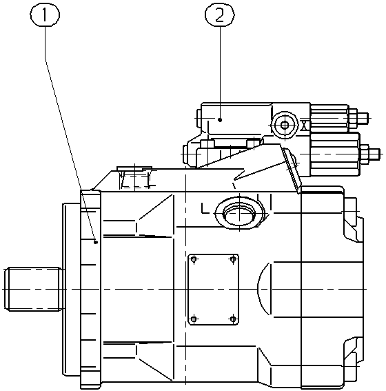 A A10V O 60 DFR1/52L-VSD11N00 -S1485 — Drawing