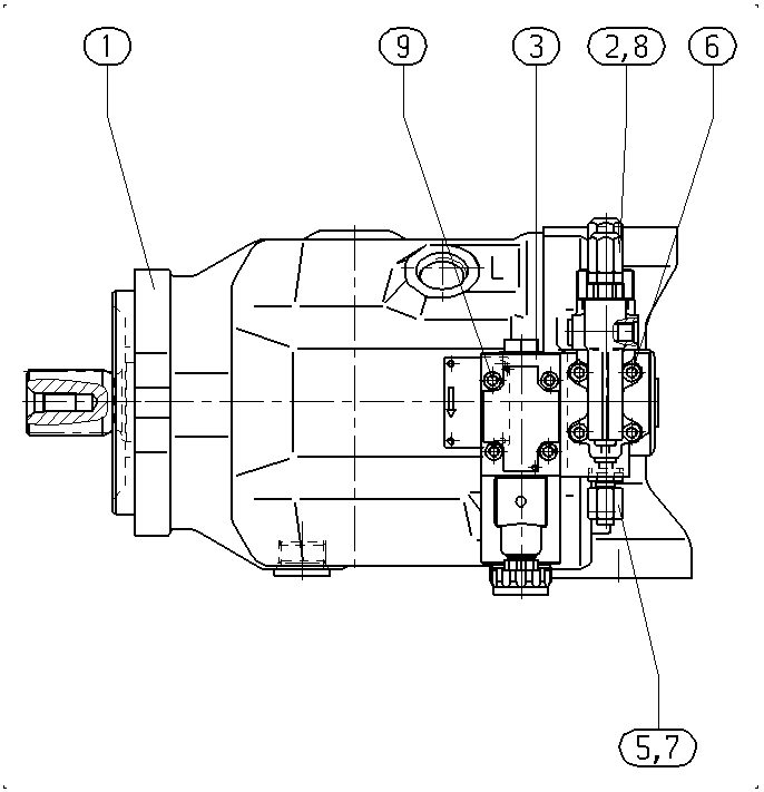 AXIAL-PISTON PUMP — Drawing