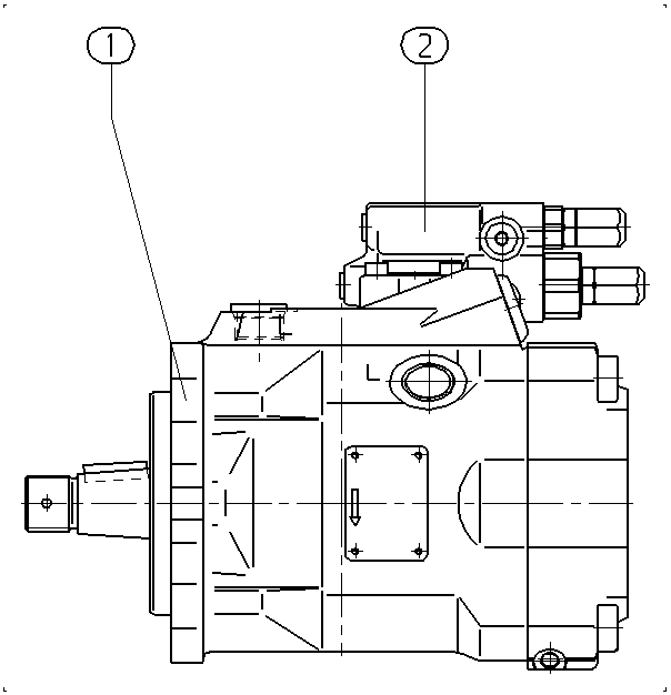 A A10V O 60 DFR /52R-PCC61N00 — Drawing