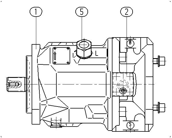 A A10V O 71 DG /31L-PSC12K04 — Drawing