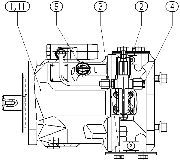 ALA10VO45DFLR/31R-VSC62K68 — Drawing