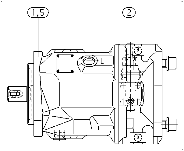 A A10V O 71 DRG /31L-PSC92K00 -S1315 — Drawing