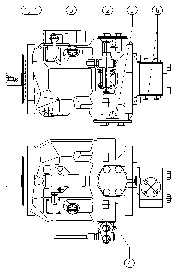ALA10VO71DFLR/31R-VSC12G50-SO558 — Drawing