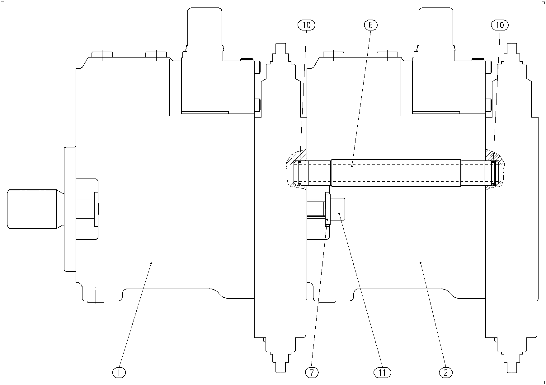 A10VG45EP4/10+A10VG28EZ2/10 — Drawing