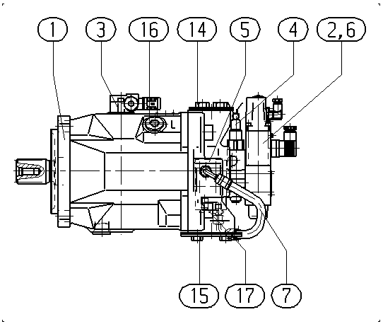 AA10VO140FE1D/31L-PSD12N00-SO764 — Drawing