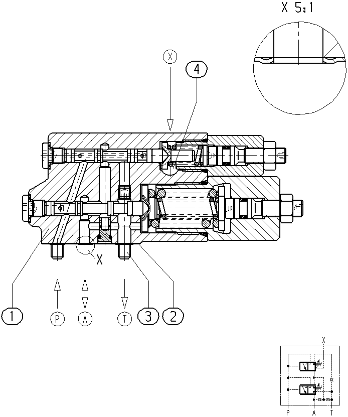 ZAWÓR REGULACYJNY DRSVA10-280+-1/14+-0& — Drawing