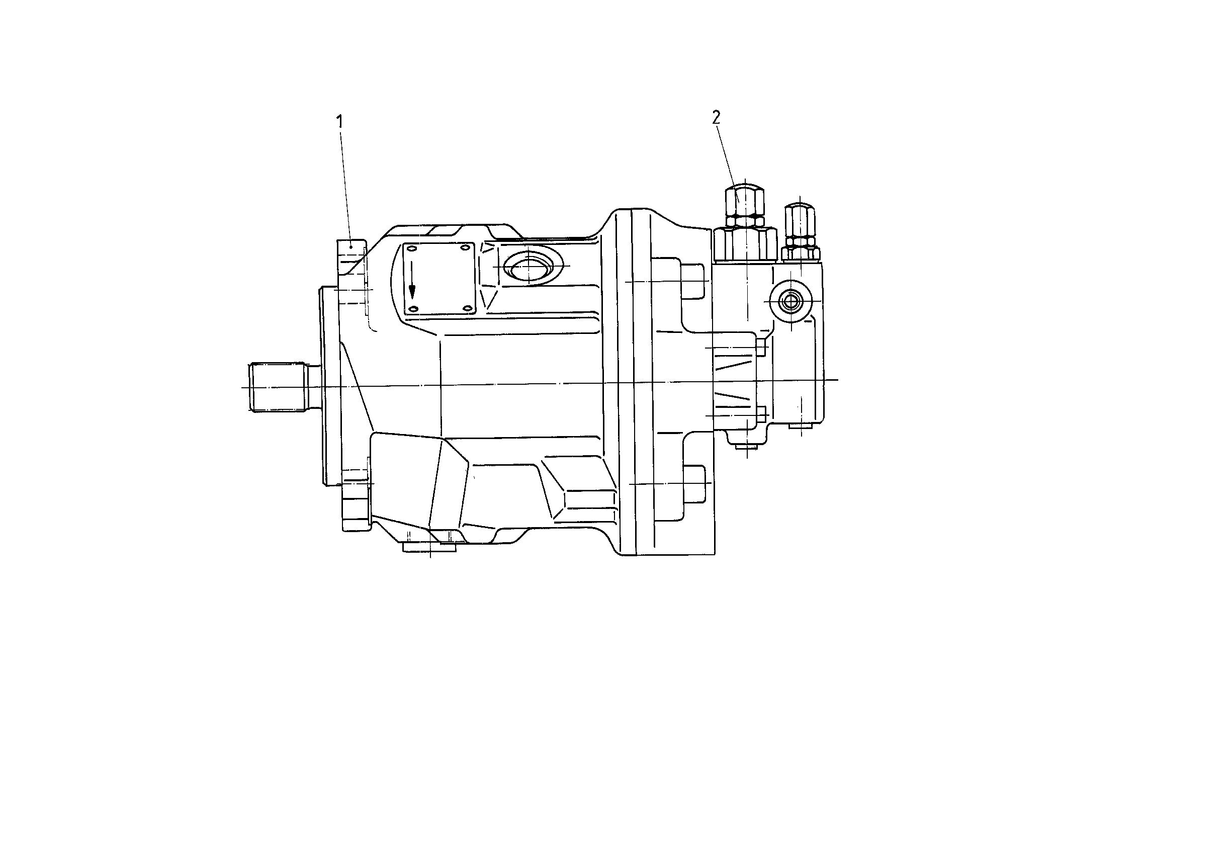 A A10V O 45 DFR1/31R-VSC61N00 -S1504 — Drawing