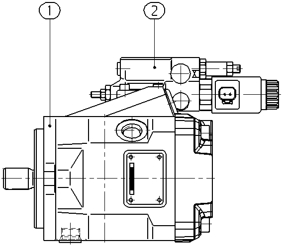 AXIAL-PISTON PUMP — Drawing