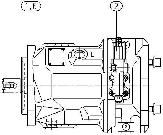 AH A10V O110 DFR1 /31R-VSC12K04 -S2243 — Drawing