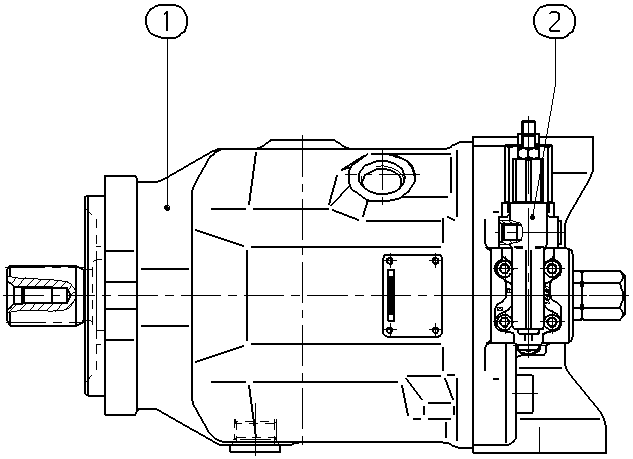 A A10V O 45 — Drawing