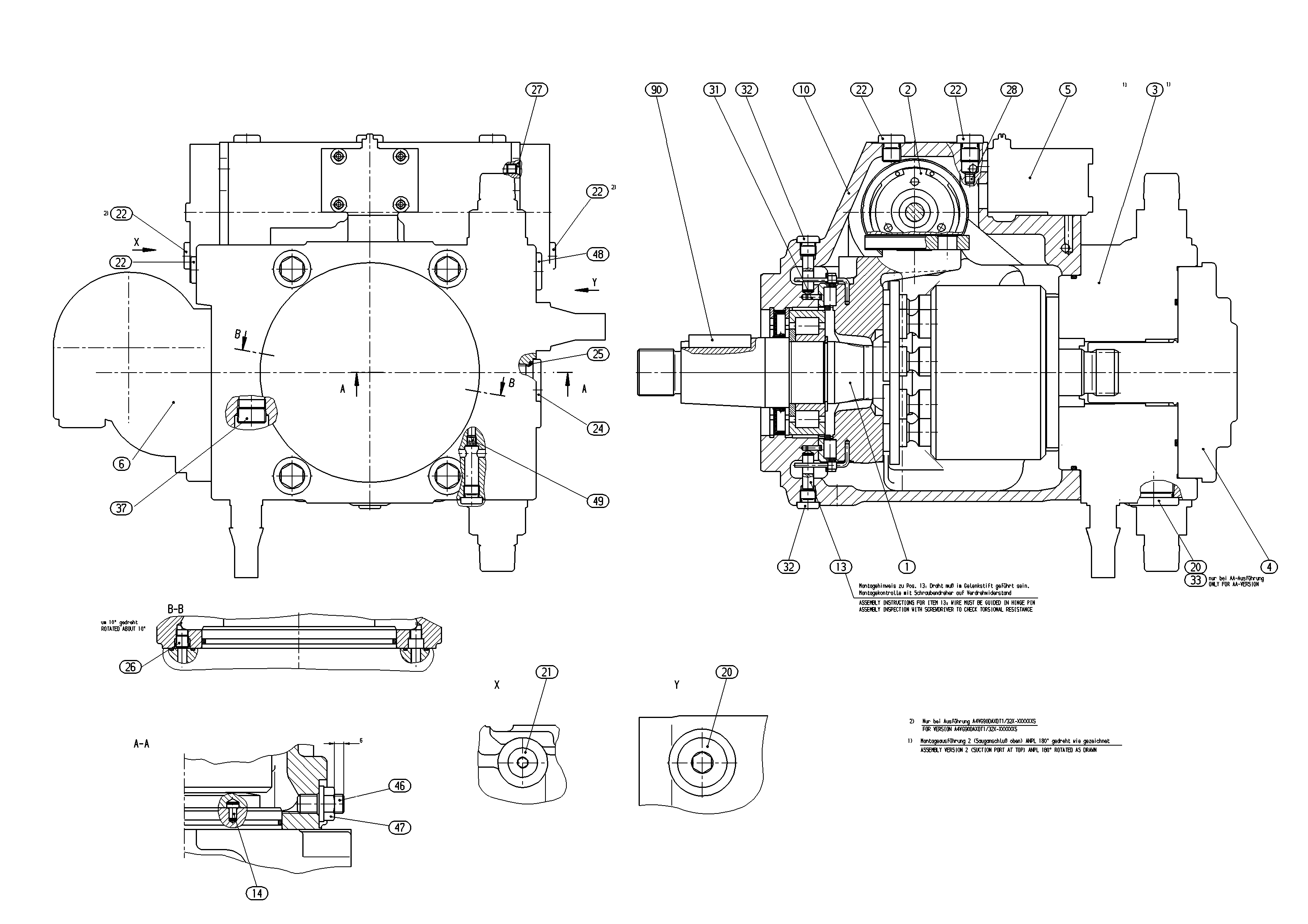 A4VG71EP4D1/32L-NXF03F011PH-S — Drawing