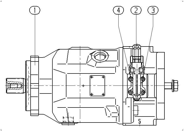 AXIAL-PISTON PUMP — Drawing