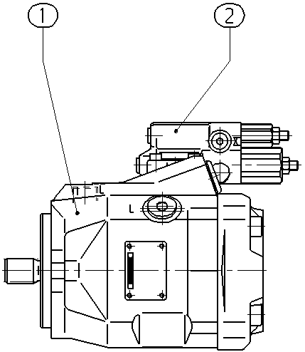 AXIAL-PISTON PUMP — Drawing
