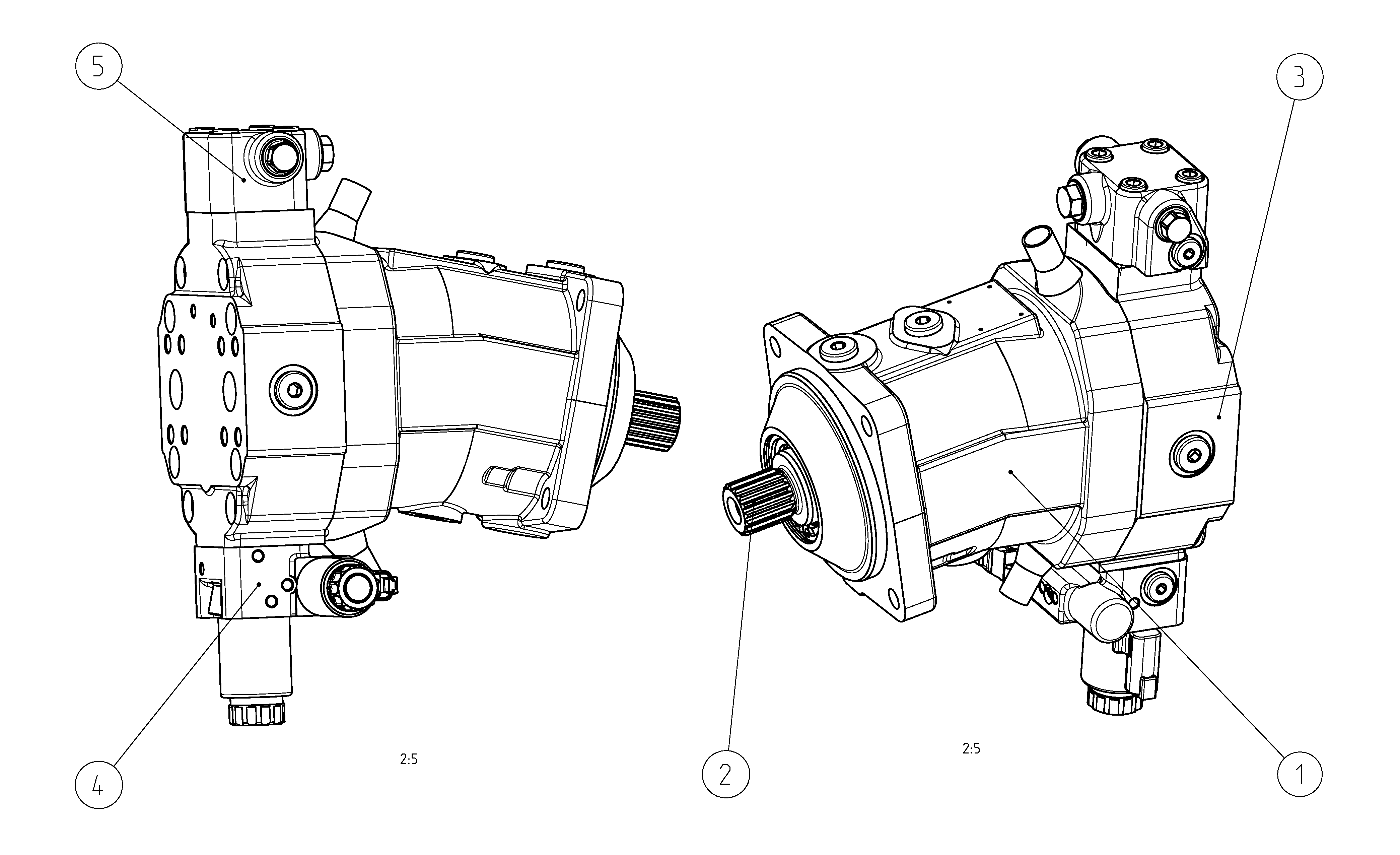 A6VM160HA2R2/63W-VZB027DPA — Drawing