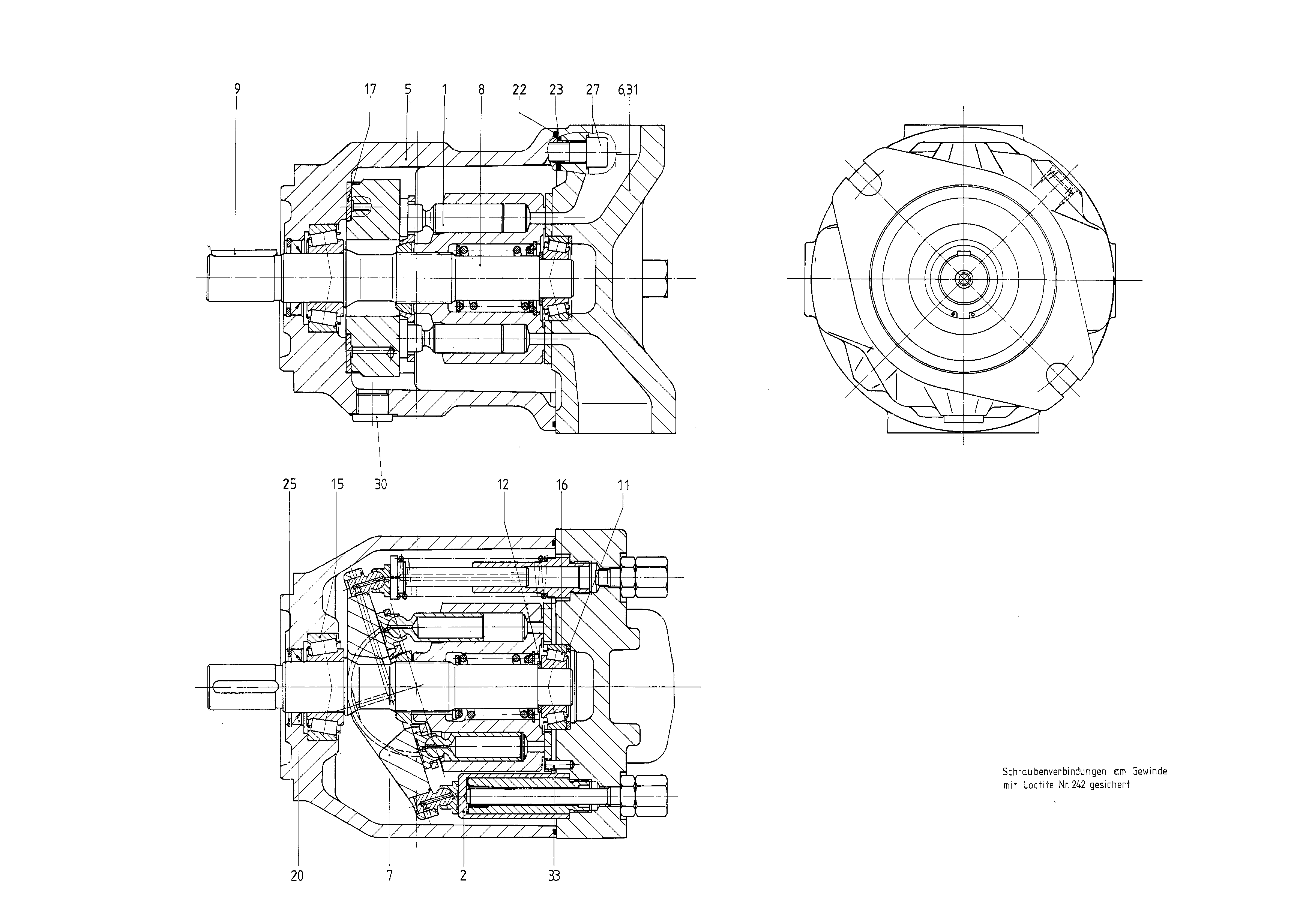 G A10VSO 71 OV /31R-PPA12N00 -SO 13 — Drawing