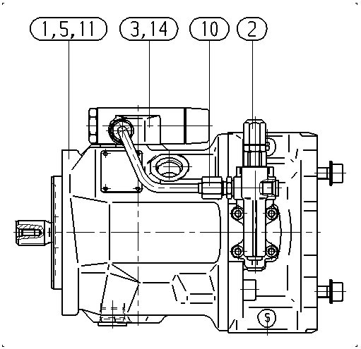 A A10V O 45 DFLR/31R-VUC62K01 -S1868 — Drawing