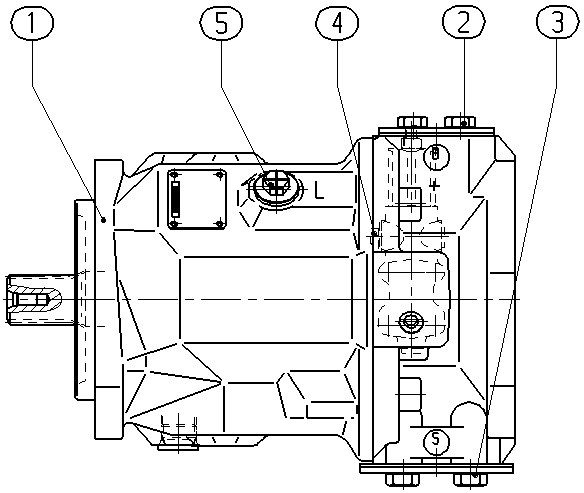 AXIAL-PISTON PUMP — Drawing
