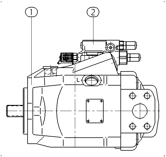 AA10VO85DFR1/52L-VQQ12N00-S1213 — Drawing