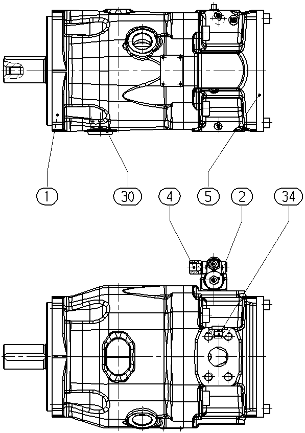 A A10VSO100 DRS/32L-VPB22U99 — Drawing