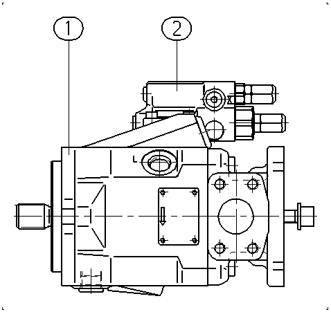 AXIAL-PISTON PUMP — Drawing